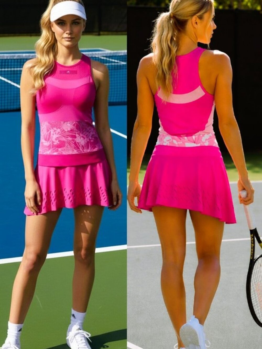 NWT Adidas Stella McCartney OUTFIT SET: Tennis Skirt Skort + Tank Top S Small